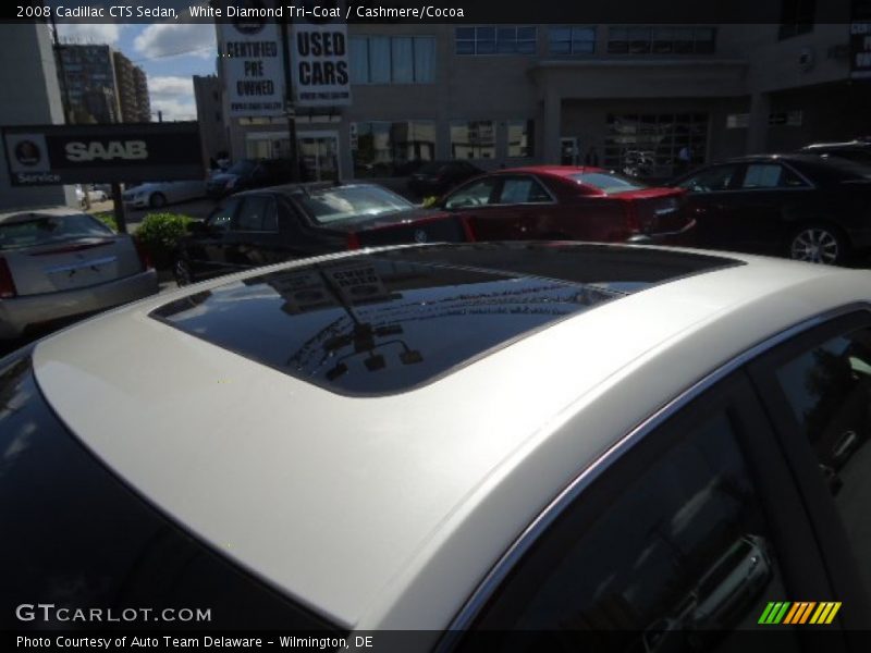 White Diamond Tri-Coat / Cashmere/Cocoa 2008 Cadillac CTS Sedan