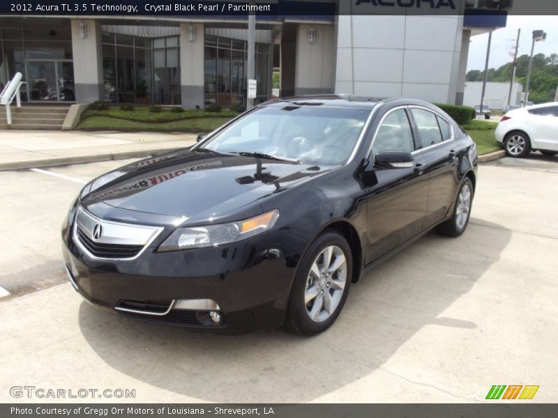 Crystal Black Pearl / Parchment 2012 Acura TL 3.5 Technology