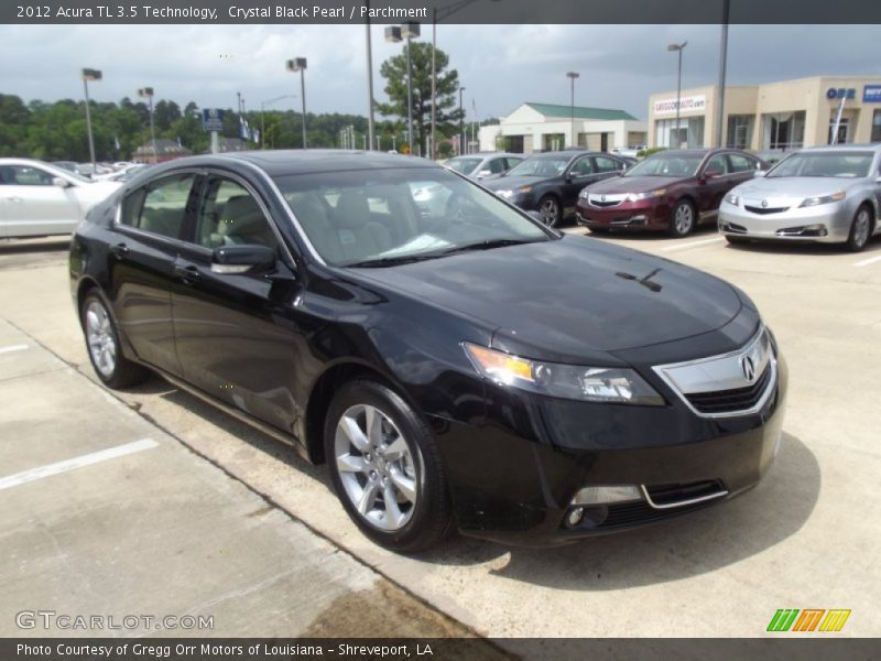 Crystal Black Pearl / Parchment 2012 Acura TL 3.5 Technology