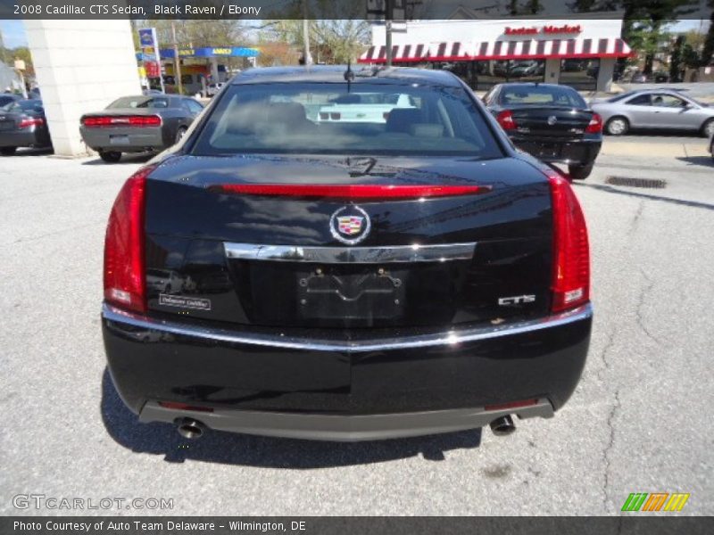 Black Raven / Ebony 2008 Cadillac CTS Sedan