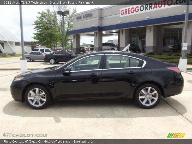 Crystal Black Pearl / Parchment 2012 Acura TL 3.5 Technology