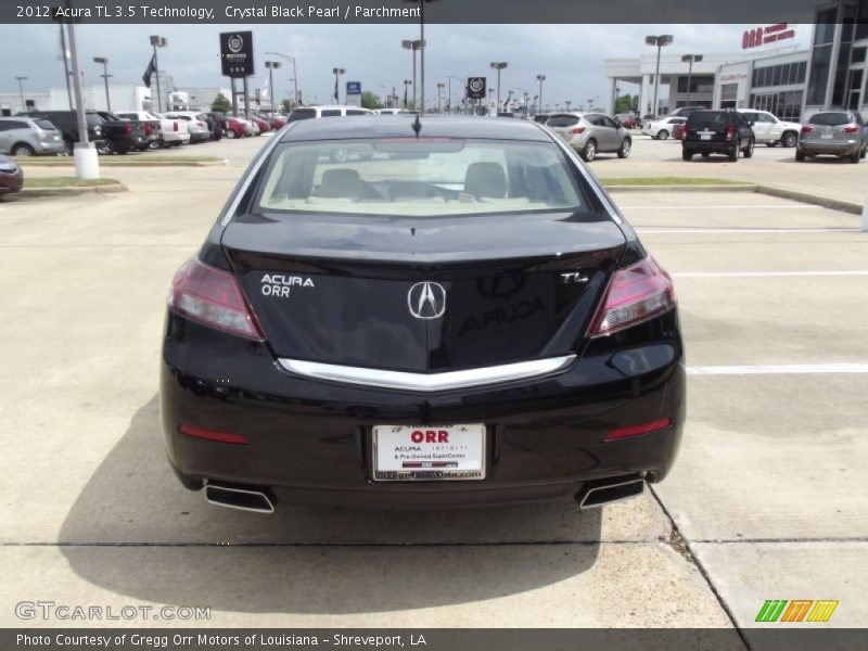 Crystal Black Pearl / Parchment 2012 Acura TL 3.5 Technology