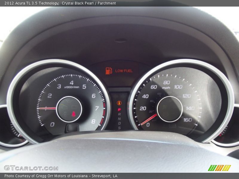 Crystal Black Pearl / Parchment 2012 Acura TL 3.5 Technology