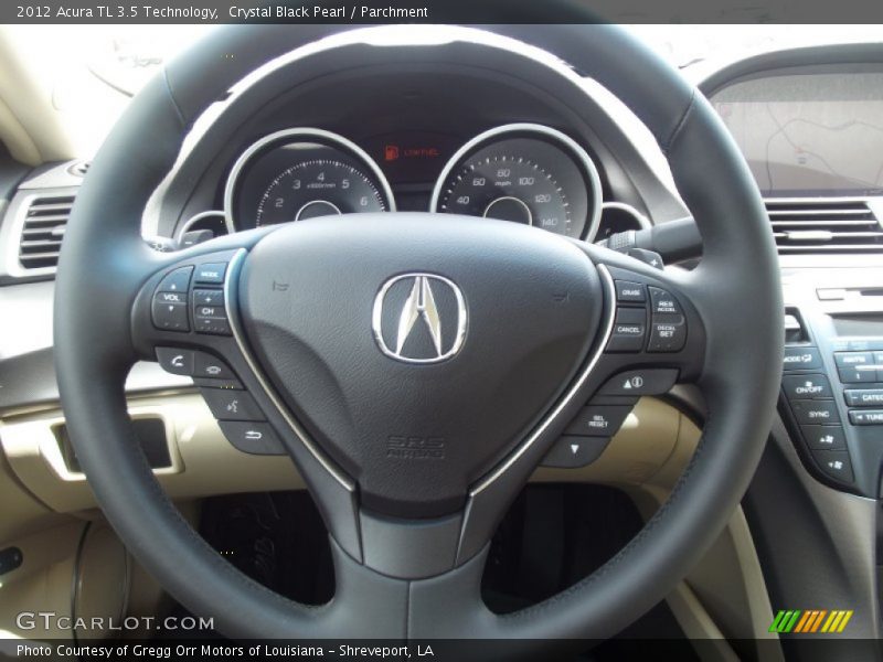 Crystal Black Pearl / Parchment 2012 Acura TL 3.5 Technology