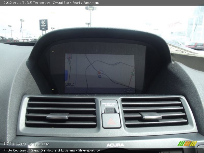 Crystal Black Pearl / Parchment 2012 Acura TL 3.5 Technology
