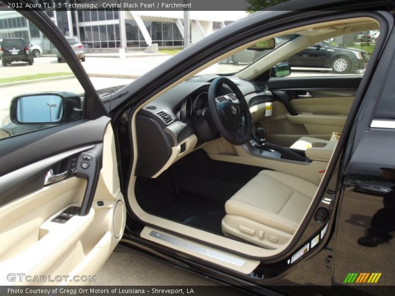 Crystal Black Pearl / Parchment 2012 Acura TL 3.5 Technology