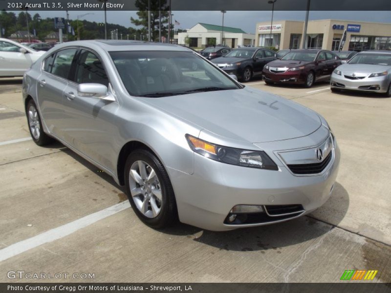 Silver Moon / Ebony 2012 Acura TL 3.5