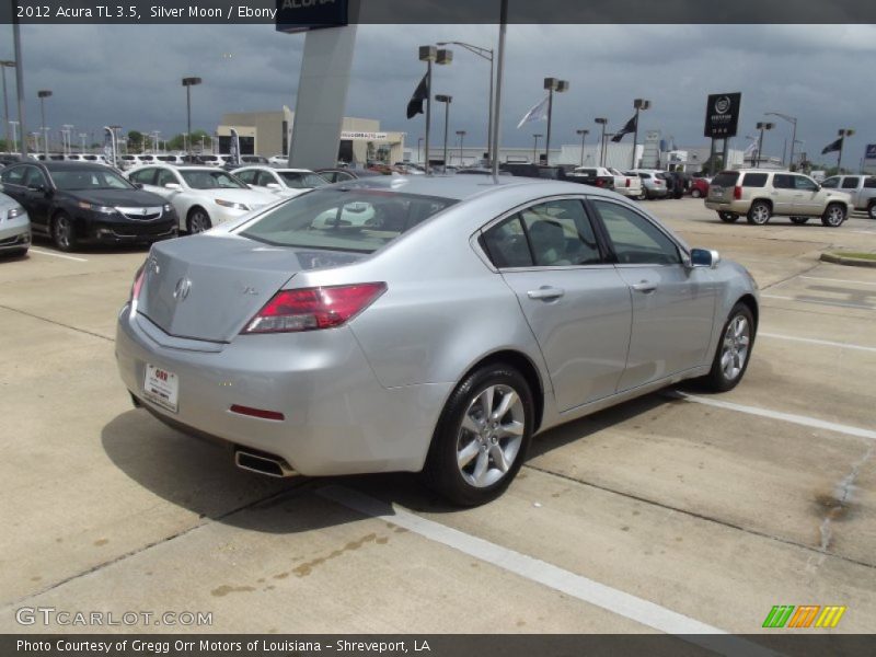 Silver Moon / Ebony 2012 Acura TL 3.5