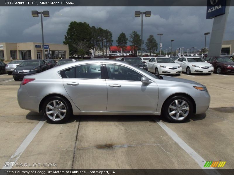 Silver Moon / Ebony 2012 Acura TL 3.5
