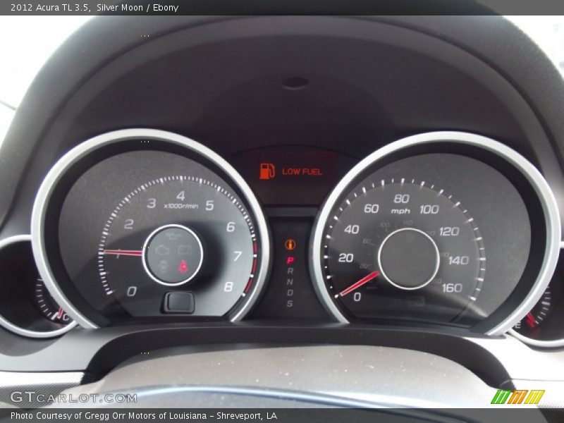 Silver Moon / Ebony 2012 Acura TL 3.5