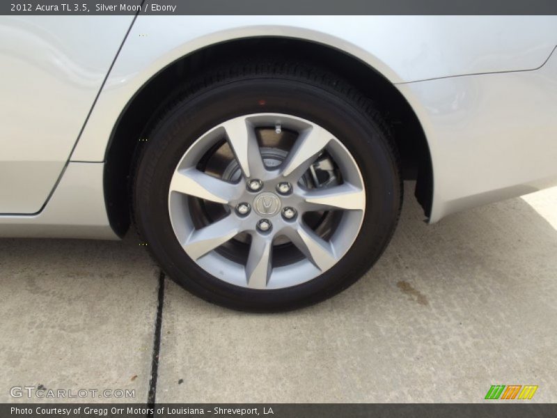 Silver Moon / Ebony 2012 Acura TL 3.5