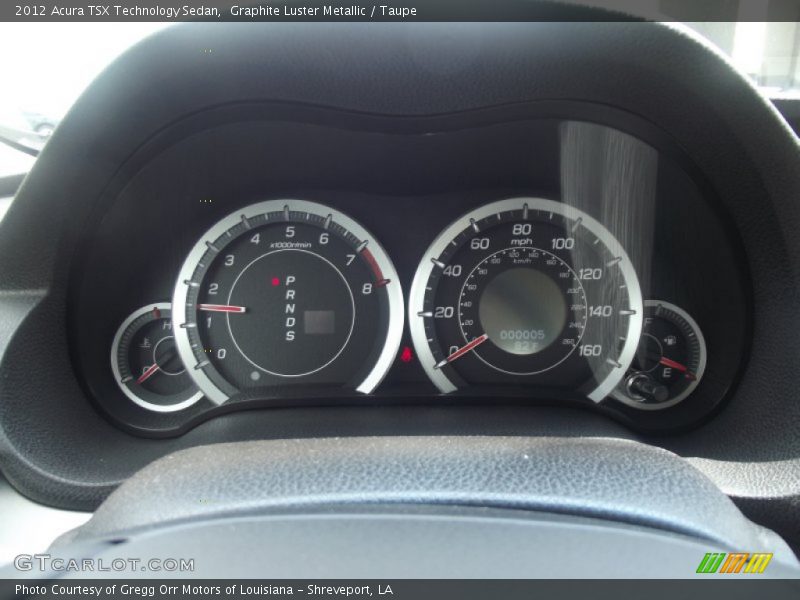  2012 TSX Technology Sedan Technology Sedan Gauges