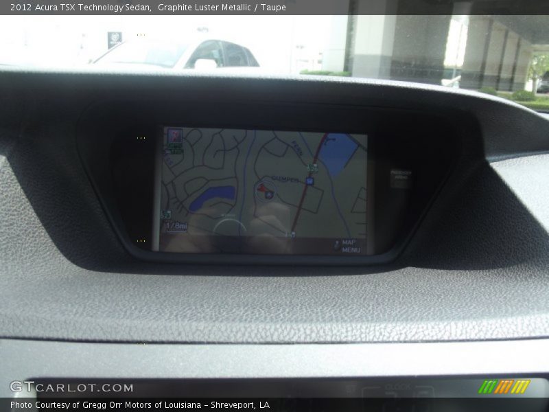Graphite Luster Metallic / Taupe 2012 Acura TSX Technology Sedan