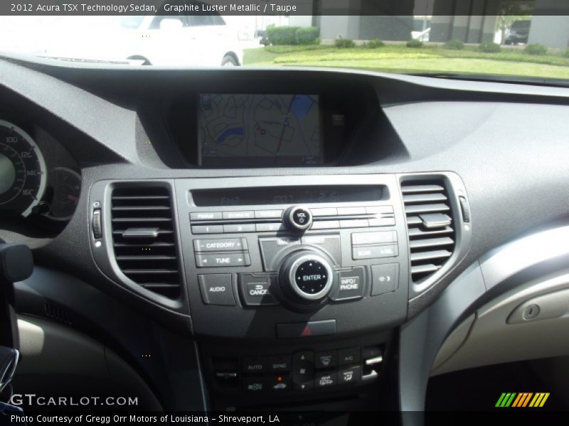 Graphite Luster Metallic / Taupe 2012 Acura TSX Technology Sedan