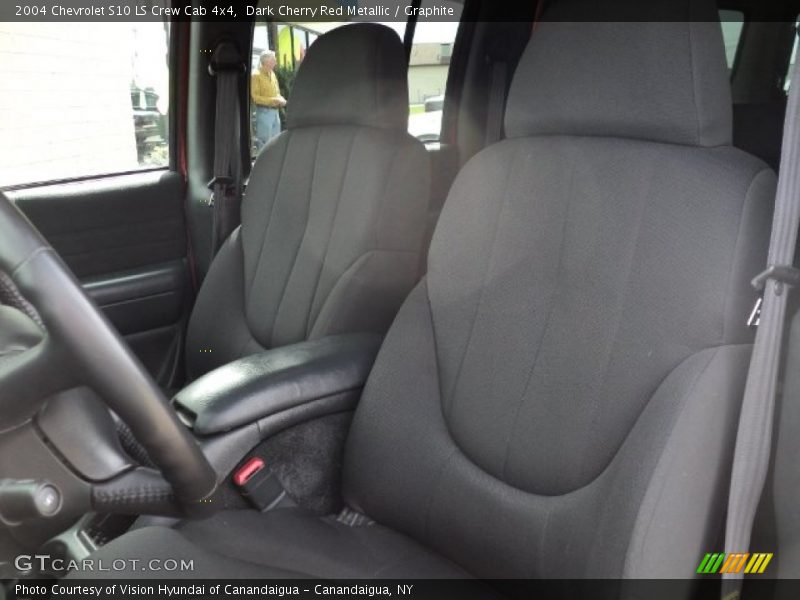 Dark Cherry Red Metallic / Graphite 2004 Chevrolet S10 LS Crew Cab 4x4