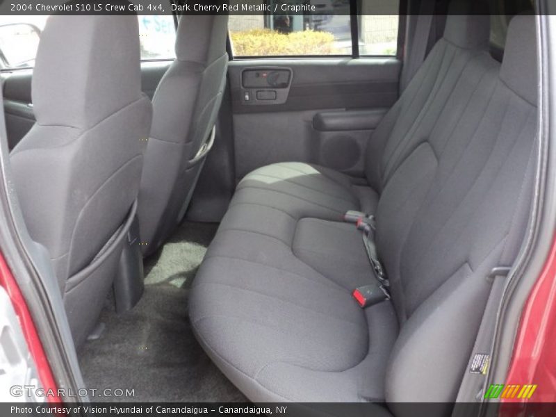 Dark Cherry Red Metallic / Graphite 2004 Chevrolet S10 LS Crew Cab 4x4