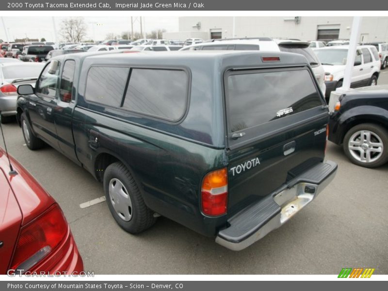 Imperial Jade Green Mica / Oak 2000 Toyota Tacoma Extended Cab