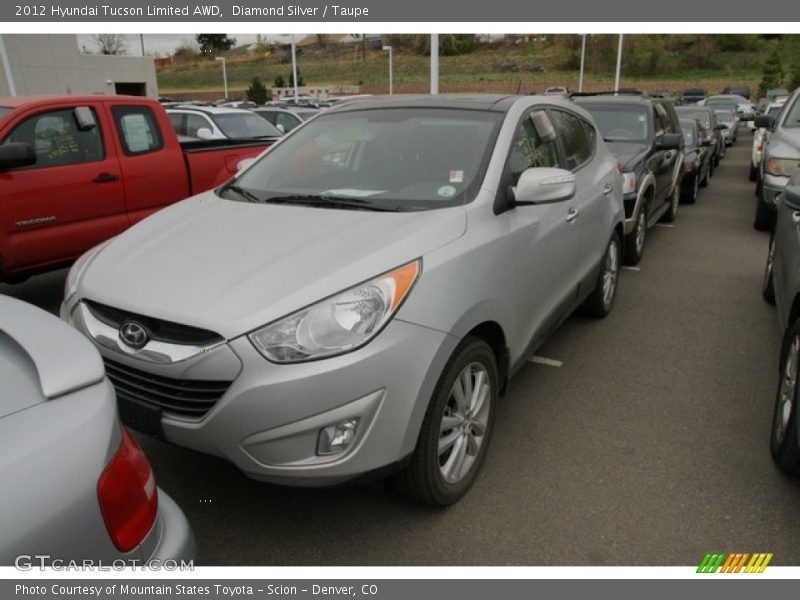 Diamond Silver / Taupe 2012 Hyundai Tucson Limited AWD