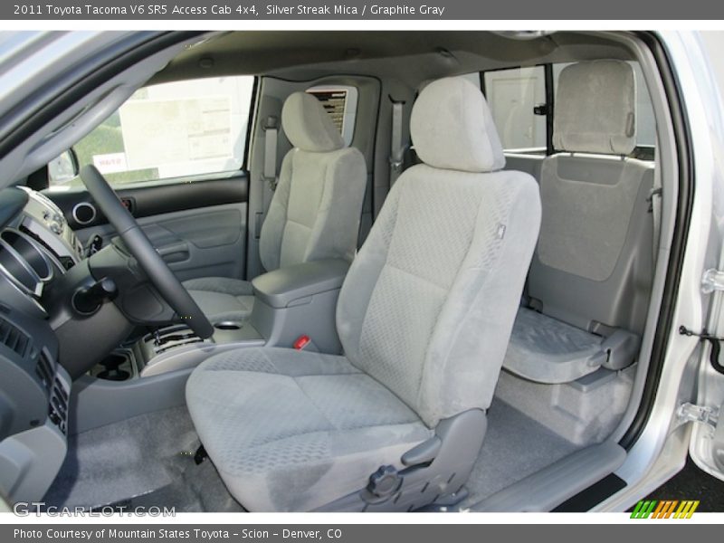 Silver Streak Mica / Graphite Gray 2011 Toyota Tacoma V6 SR5 Access Cab 4x4