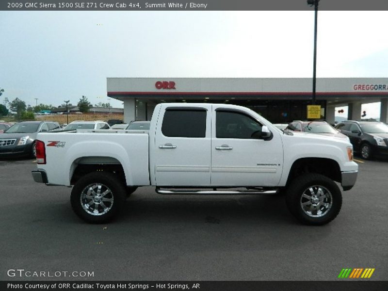 Summit White / Ebony 2009 GMC Sierra 1500 SLE Z71 Crew Cab 4x4