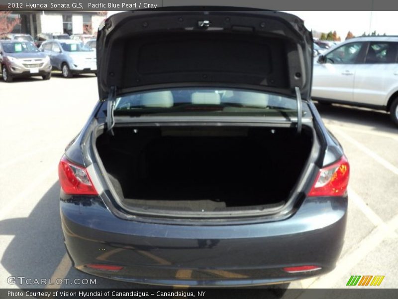 Pacific Blue Pearl / Gray 2012 Hyundai Sonata GLS