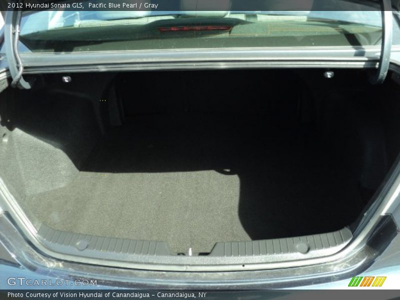 Pacific Blue Pearl / Gray 2012 Hyundai Sonata GLS