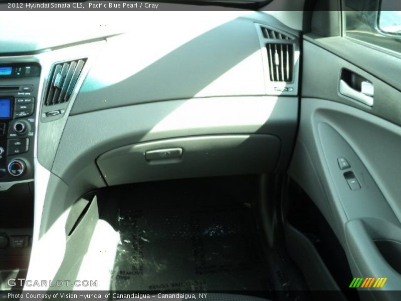 Pacific Blue Pearl / Gray 2012 Hyundai Sonata GLS