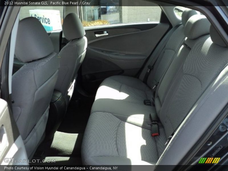 Pacific Blue Pearl / Gray 2012 Hyundai Sonata GLS