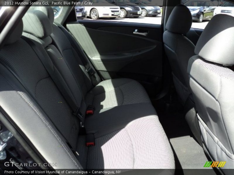 Pacific Blue Pearl / Gray 2012 Hyundai Sonata GLS