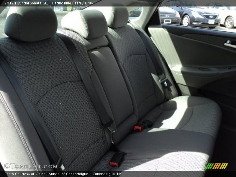 Pacific Blue Pearl / Gray 2012 Hyundai Sonata GLS