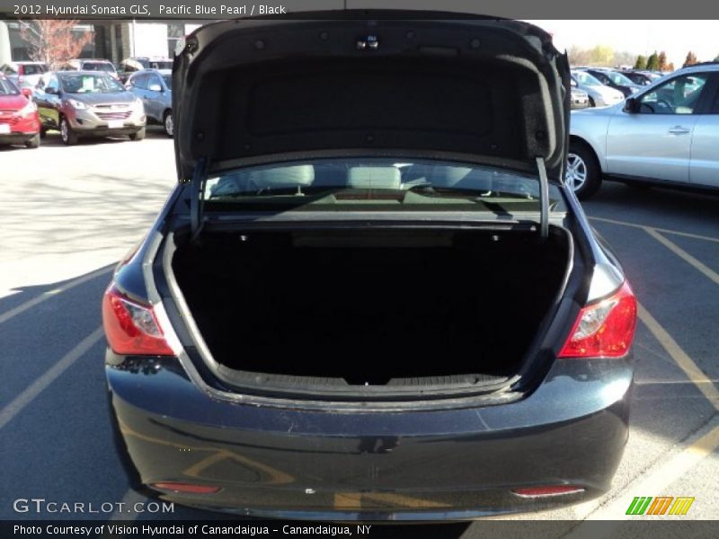Pacific Blue Pearl / Black 2012 Hyundai Sonata GLS