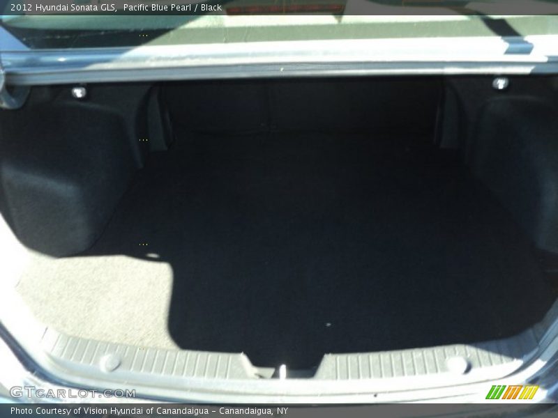 Pacific Blue Pearl / Black 2012 Hyundai Sonata GLS