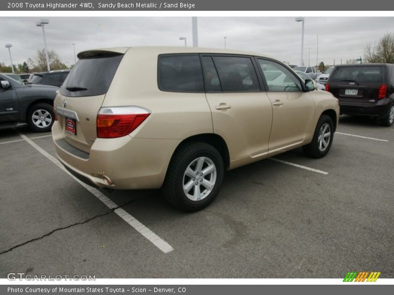 Sandy Beach Metallic / Sand Beige 2008 Toyota Highlander 4WD
