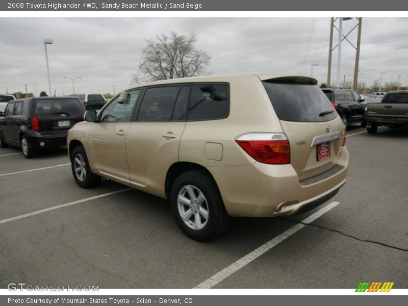 Sandy Beach Metallic / Sand Beige 2008 Toyota Highlander 4WD