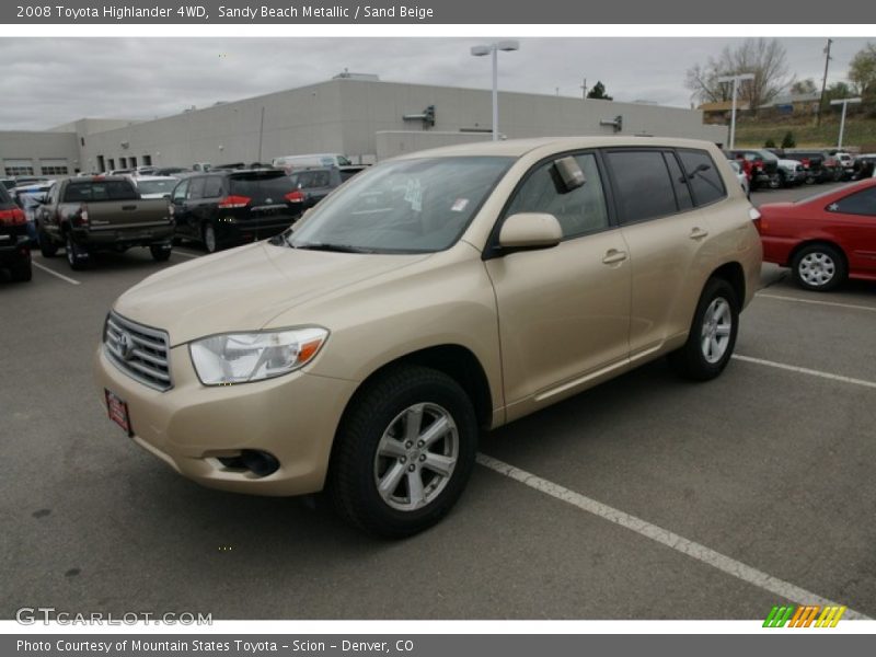 Sandy Beach Metallic / Sand Beige 2008 Toyota Highlander 4WD