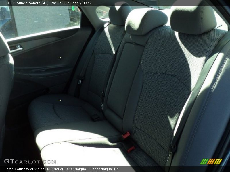 Pacific Blue Pearl / Black 2012 Hyundai Sonata GLS
