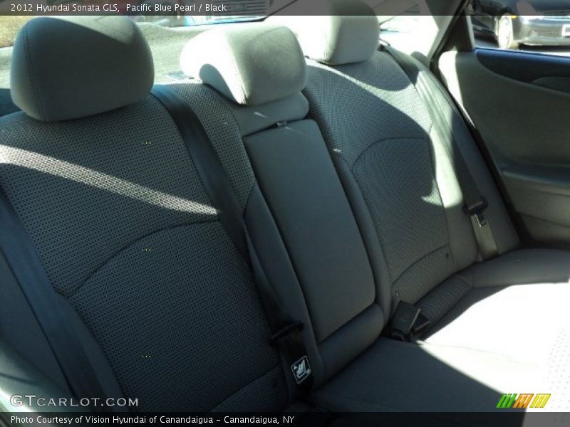 Pacific Blue Pearl / Black 2012 Hyundai Sonata GLS