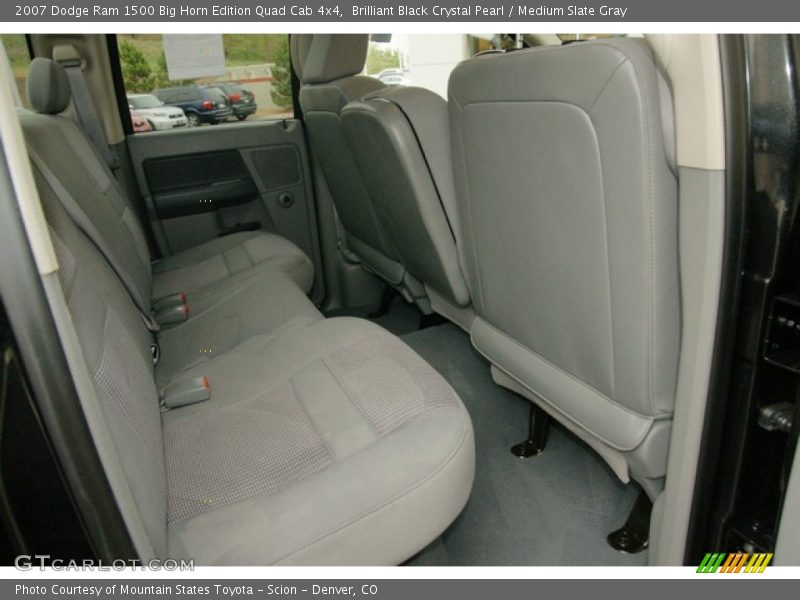 Brilliant Black Crystal Pearl / Medium Slate Gray 2007 Dodge Ram 1500 Big Horn Edition Quad Cab 4x4