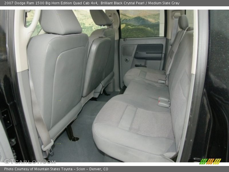Brilliant Black Crystal Pearl / Medium Slate Gray 2007 Dodge Ram 1500 Big Horn Edition Quad Cab 4x4