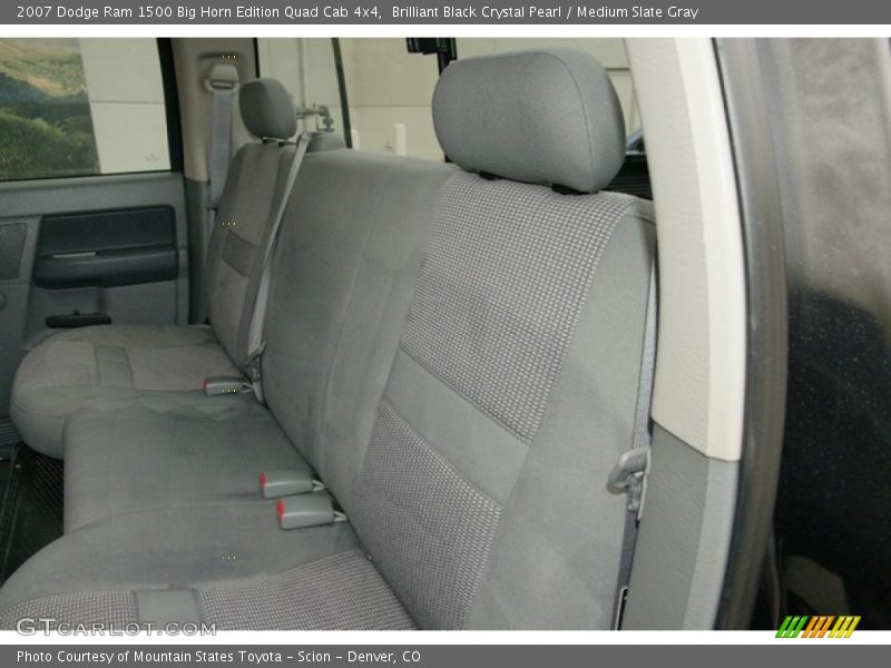 Brilliant Black Crystal Pearl / Medium Slate Gray 2007 Dodge Ram 1500 Big Horn Edition Quad Cab 4x4