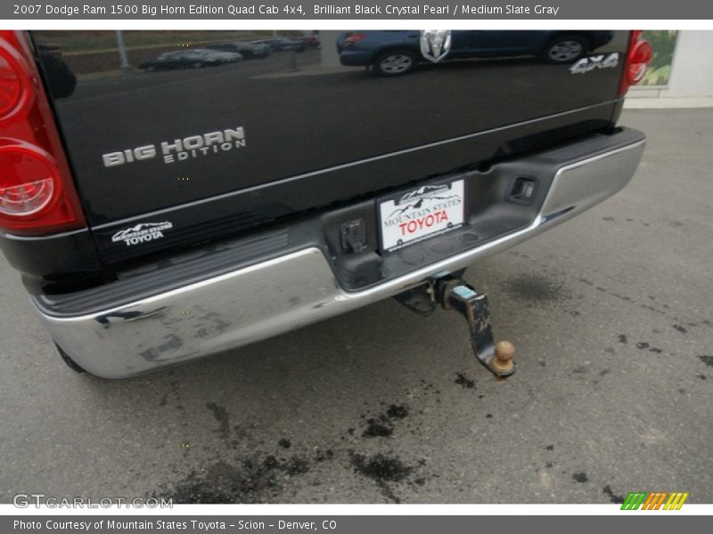 Brilliant Black Crystal Pearl / Medium Slate Gray 2007 Dodge Ram 1500 Big Horn Edition Quad Cab 4x4