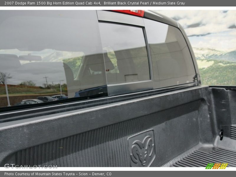 Brilliant Black Crystal Pearl / Medium Slate Gray 2007 Dodge Ram 1500 Big Horn Edition Quad Cab 4x4