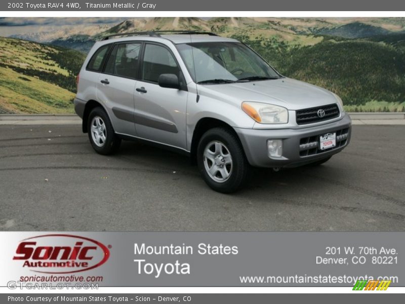 Titanium Metallic / Gray 2002 Toyota RAV4 4WD