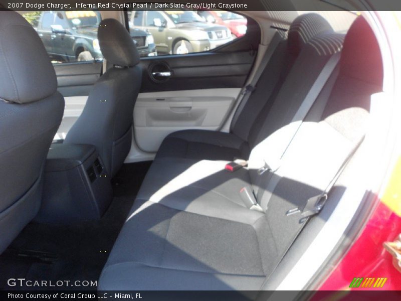Inferno Red Crystal Pearl / Dark Slate Gray/Light Graystone 2007 Dodge Charger