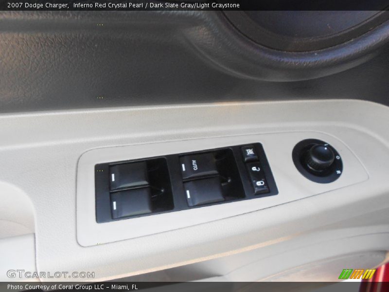 Inferno Red Crystal Pearl / Dark Slate Gray/Light Graystone 2007 Dodge Charger