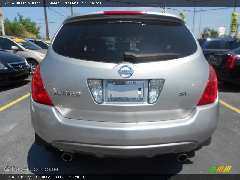 Sheer Silver Metallic / Charcoal 2004 Nissan Murano SL