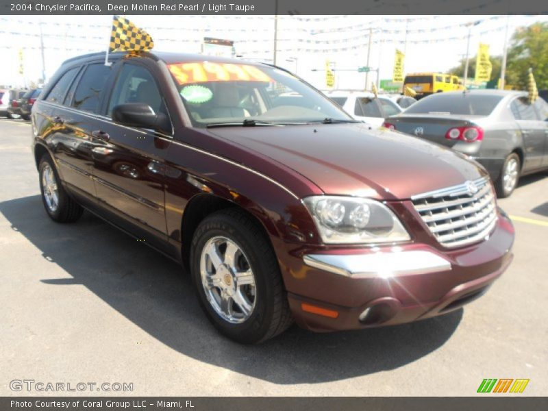Deep Molten Red Pearl / Light Taupe 2004 Chrysler Pacifica