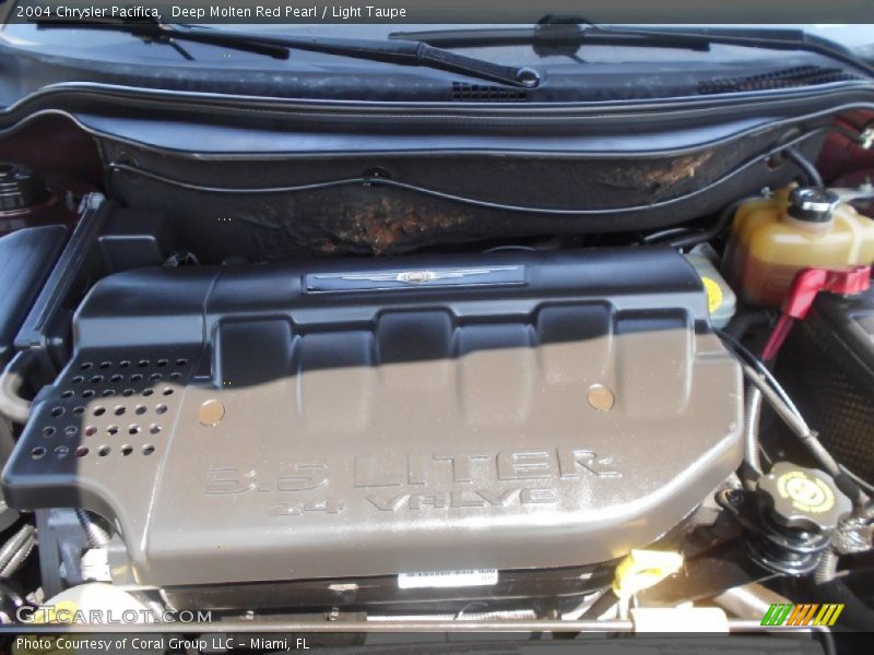 Deep Molten Red Pearl / Light Taupe 2004 Chrysler Pacifica