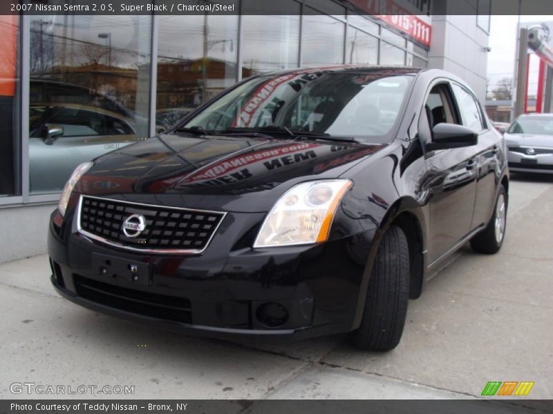 Super Black / Charcoal/Steel 2007 Nissan Sentra 2.0 S