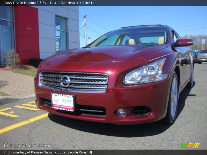 Tuscan Sun Metallic / Caffe Latte 2009 Nissan Maxima 3.5 SV